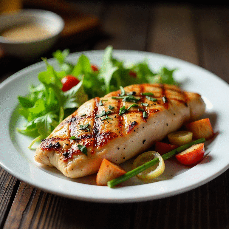 صدر دجاج مشوي بالأعشاب العطرية لوجبة صحية ولذيذة