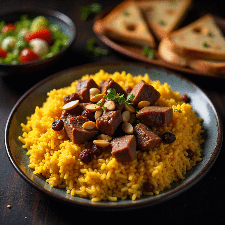 كبسة لحم تقليدية